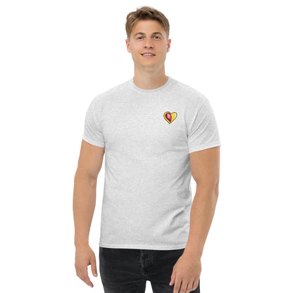 Minimalistisches Unisex-T-Shirt „Cordis Pop“ mit kleinem Herzmotiv Pop-up-Stil auf der Vorderseite – modernes Medizin- und Anatomy-Design für Alltag, Studium und Klinikstyle