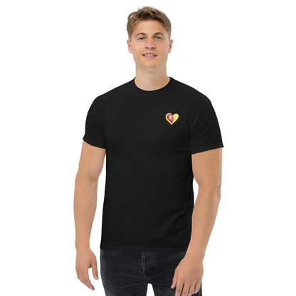 Minimalistisches Unisex-T-Shirt „Cordis Pop“ mit kleinem Herzmotiv Pop-up-Stil auf der Vorderseite – modernes Medizin- und Anatomy-Design für Alltag, Studium und Klinikstyle