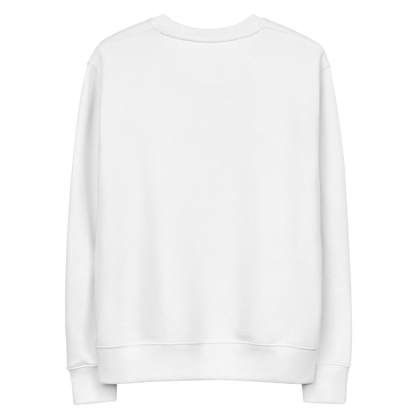 Unisex Bio-Pullover mit kleinem gesticktem Retro-Röntgenmotiv im Pop-up-Stil auf der Brust – minimalistischer Dental-Sweater für Zahnmedizin- und Streetwear-Fans in Schwarz oder Weiß