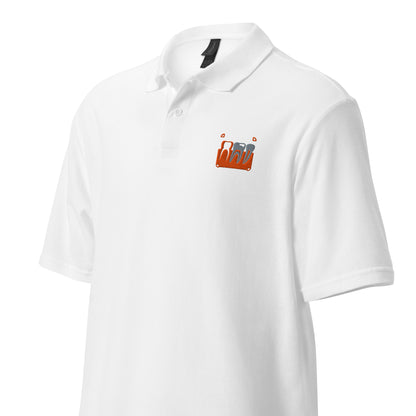 Unisex Piqué-Poloshirt mit kleinem gesticktem Retro-Röntgenmotiv im Pop-up-Stil auf der Brust – minimalistisches Dental-Workwear-Polo für Zahnmedizin- und Streetwear-Fans in Schwarz, Sportgrau, Navy oder Weiß
